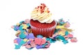Birthday cupcake Royalty Free Stock Photo