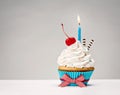 Birthday Cupcake Royalty Free Stock Photo