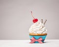 Birthday Cupcake Royalty Free Stock Photo