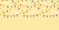 Birthday Decorations Bunting Horizontal Seamless