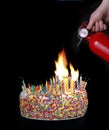 Birthday Disaster Royalty Free Stock Photo