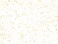 Birthday Golden Rectangles Confetti Background. Vector illustration