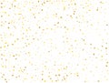 Birthday Golden Rectangles Confetti Background. Vector illustration