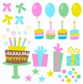 Birthday icons