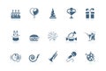 Birthday icons | piccolo series Royalty Free Stock Photo