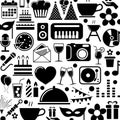 Birthday icons Royalty Free Stock Photo