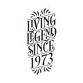 1973 birthday of legend, Living Legend since 1973