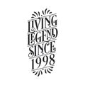 1998 birthday of legend, Living Legend since 1998