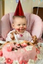 Birthday little children Royalty Free Stock Photo