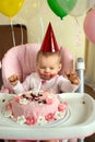 Birthday little children Royalty Free Stock Photo