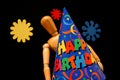 Birthday mannequin Royalty Free Stock Photo