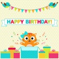 Birthday party card Royalty Free Stock Photo