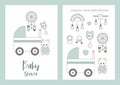 Baby shower party card Baby Essentials