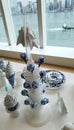 Birthday Party Celebration Dinner Jiajing Emperor Ascension to the Throne Contemporary Blue and White Porcelain Ceramic Sculpture