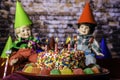 Birthday Party for Children with Cake Royalty Free Stock Photo