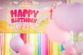 Birthday party decoration Royalty Free Stock Photo