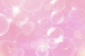 Birthday party, festival vintage blurred spring romantic background with bubbles. Tender backdrop for Christmas, New Year and