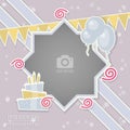 Birthday Party Photo Frame Scrapbook Album Cover