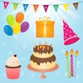 Birthday Party Vector Element