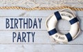 Birthday Party - Welcome on Board Royalty Free Stock Photo