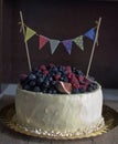 Birthday rustic cake