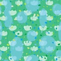 Birthday seamless balloons and clothes pattern for wrapping paper and fabrics and linens and kids clothes print