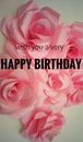 Birthday wishes image walpapper,floral design