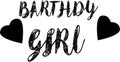 Birthdy Girl jpg image with svg vector cut file for cricut and silhouette