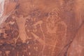 The Birthing Scene Petroglyph in Moab, Utah.
