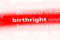 birthright