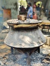 Biryani in cooking at peddama tenple Royalty Free Stock Photo