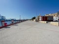 Birzebbugia, Malta, August 2019. Embankment of the seaside town on a hot day.