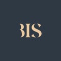 BIS abstract letter logo Royalty Free Stock Photo