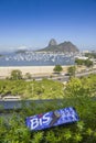 Bis chocolate overlooking Sugar Loaf Mountain Rio de Janeiro, Brazil