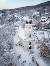 Bisamberg in the Weinviertel region in Austria during winter Royalty Free Stock Photo