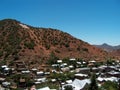 Bisbee Arizona - mining town near the Mexican border. Aerial view. Royalty Free Stock Photo