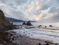 Biscay bay coast landscape, Spain Royalty Free Stock Photo