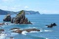 Biscay bay coast landscape, Spain. Royalty Free Stock Photo