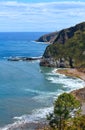 Biscay bay coast landscape, Spain. Royalty Free Stock Photo