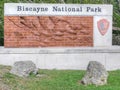 Biscayne National Park sign board Royalty Free Stock Photo