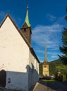 Bischofshofen, Pongau, Salzburger Land, Austria, typical Austrian small church Royalty Free Stock Photo