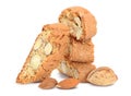 Biscotti with almond italian pastry