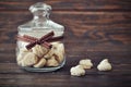 Biscotti in a glass jar Royalty Free Stock Photo