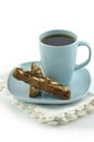Biscotti and tea Royalty Free Stock Photo