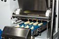 Biscuit depositing machine Royalty Free Stock Photo