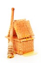 Biscuit house with honey Royalty Free Stock Photo
