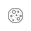 Biscuit line icon