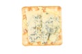 Biscuit with stiton cheese Royalty Free Stock Photo