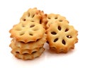 Milk Biscuit Isolated. Royalty Free Stock Photo
