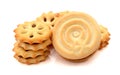 Milk Biscuit Isolated. Royalty Free Stock Photo